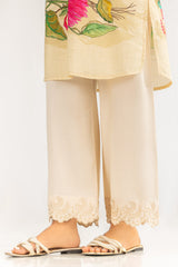 UAE-Rawsilk Embroidered Trouser