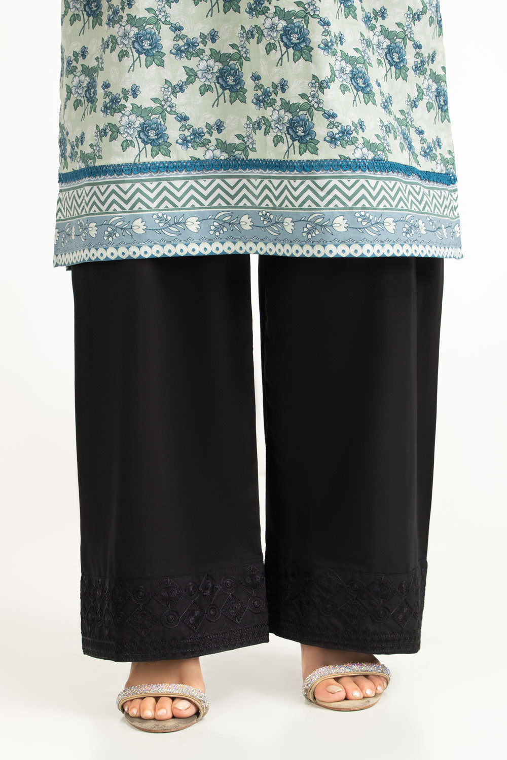 UAE-Rawsilk Embroidered Trouser IUSTTR-1471