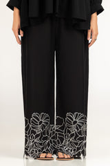 UAE-Rawsilk Embroidered Trouser