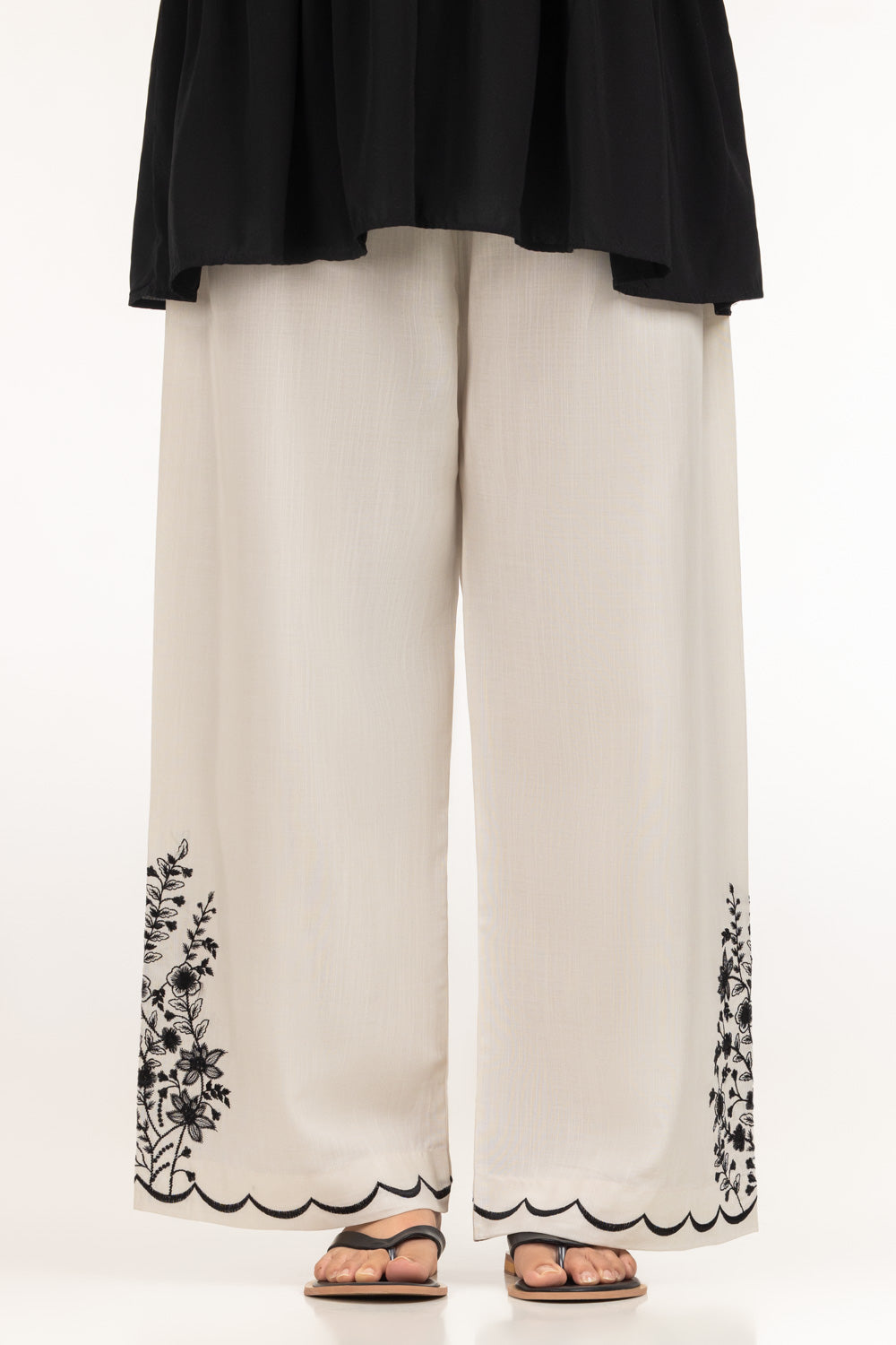 UAE- Rawsilk Embroidered Trouser