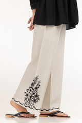 UAE- Rawsilk Embroidered Trouser