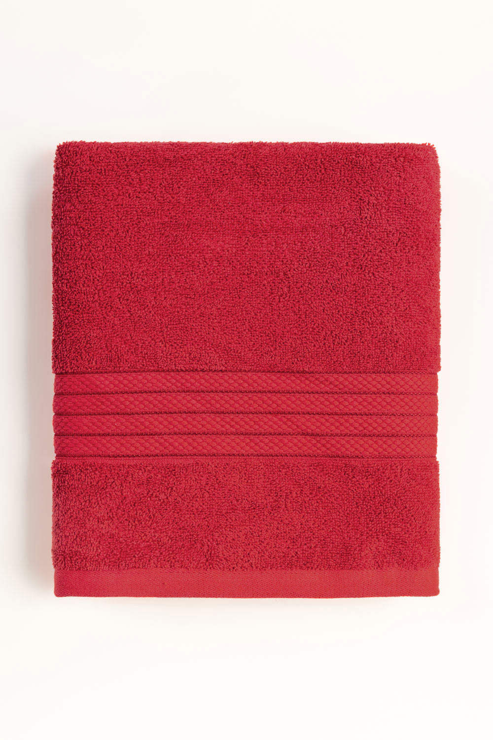 UAE-Red Dyed Bath Towel