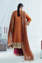 UAE-3 Piece Sequins Embroidered Lawn Suit with Cotton Net Dupatta FE-52116