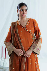 UAE-3 Piece Sequins Embroidered Lawn Suit with Cotton Net Dupatta FE-52116