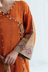 UAE-3 Piece Sequins Embroidered Lawn Suit with Cotton Net Dupatta FE-52116