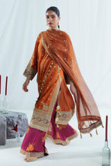 UAE-3 Piece Sequins Embroidered Lawn Suit with Cotton Net Dupatta FE-52116