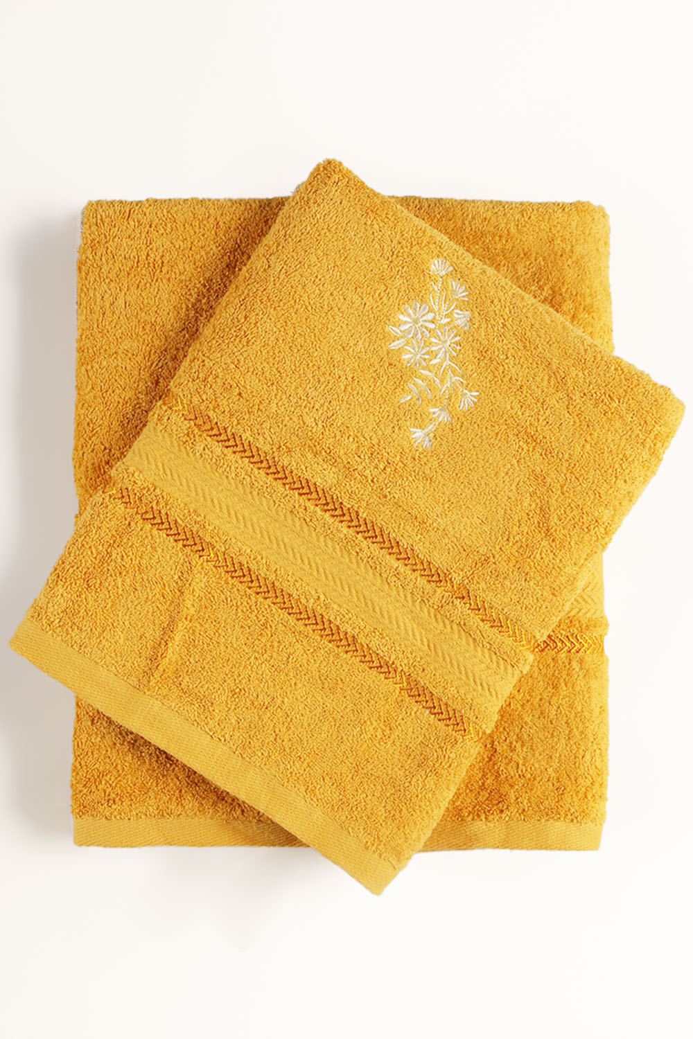UAE-Sun Flower Embroidered Towel
