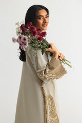 UAE-Viscose Raw Silk Embroidered Co-Ord Set