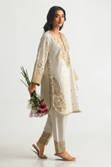 UAE-Viscose Raw Silk Embroidered Co-Ord Set
