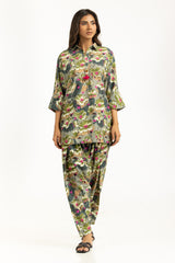 UAE-Viscose Slub Printed Co-Ord Set IPST-55030