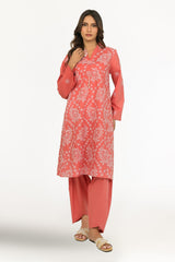 UAE- Cambric Embroidered Co-Ord Set
