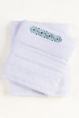 UAE-White Embroidered Towel