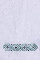 UAE-White Embroidered Towel