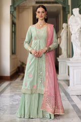 UAE-3 Piece Embroidered Lawn Suit with Chiffon Dupatta