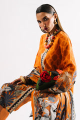 UAE-3 Piece Printed Lawn Suit with Dupatta CL-62156