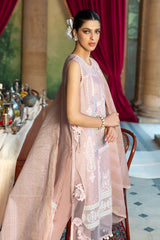 UAE-3 Piece Embroidered Dobby Suit with Borders and Zari Dupatta FE-52024