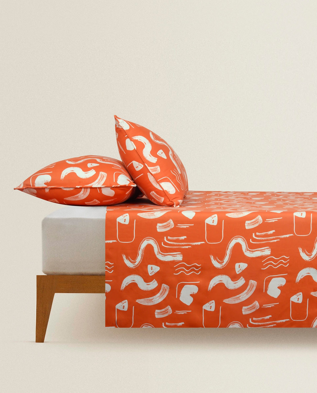 Abstract Sheet Set Multi Abstract T-200 Bed Sheet Set | Gul Ahmed - uae.gulahmedshop.com