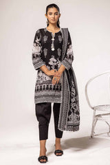 UAE -3PC Unstitched Printed Lawn Suit B-42018