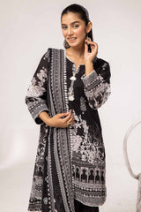 UAE -3PC Unstitched Printed Lawn Suit B-42018