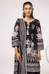 UAE -3PC Unstitched Printed Lawn Suit B-42018