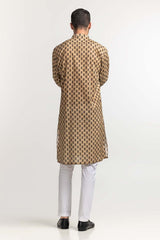 UAE -Beige Basic Kurta KR-PLN24-015