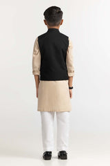 UAE-Black Styling Waist Coat KWC-PD23-013