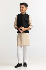 UAE-Black Styling Waist Coat KWC-PD23-013