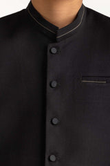 UAE-Black Styling Waist Coat KWC-PD24-002