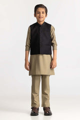 UAE-Black Styling Waist Coat KWC-PD24-002