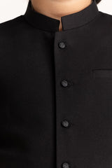 UAE-Black Styling Waist Coat KWC-PD24-012