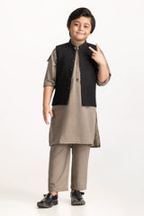 UAE-Black Styling Waist Coat KWC-PD24-012