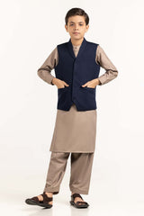 UAE -Blue Stylized Waist Coat KWC-PD23-001