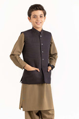 UAE-Brown Stylized Waist Coat KWC-PD23-003