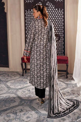 UAE -3PC Printed Embroidered Lawn Unstitched Suit CL-42093