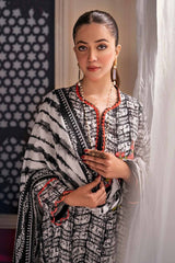 UAE -3PC Printed Embroidered Lawn Unstitched Suit CL-42093