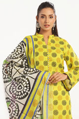 UAE -3 Piece Unstitched Printed Lawn Suit with Printed Lawn Dupatta CL-52457