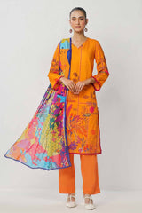 UAE -3 Piece Unstitched Printed Lawn Suit CLP-42204