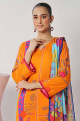 UAE -3 Piece Unstitched Printed Lawn Suit CLP-42204