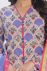 UAE -3 Piece Unstitched Printed Lawn Suit CLP-42205