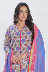 UAE -3 Piece Unstitched Printed Lawn Suit CLP-42205
