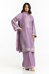 UAE-Cotton Zari Embroidered Dupatta IPD-44663