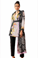 UAE -3PC Unstitched Diamantes Printed Lawn Suit with Denting Lawn Dupatta DN-42031