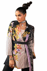 UAE -3PC Unstitched Diamantes Printed Lawn Suit with Denting Lawn Dupatta DN-42031