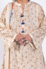 UAE -1 Piece Unstitched Printed Lawn Shirt SL-52034