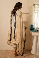 UAE -3 Piece Unstitched Embroidered Swiss Voile Suit with Embroidered Chiffon Dupatta LSV-52020