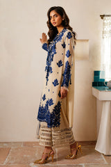 UAE -3 Piece Unstitched Embroidered Swiss Voile Suit with Embroidered Chiffon Dupatta LSV-52020