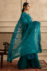 UAE -3 Piece Unstitched Embroidered Chiffon Suit with Embroidered Chiffon Dupatta LE-52017