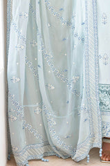 UAE -3 Piece Unstitched Embroidered Lawn Suit with Embroidered Chiffon Dupatta FE-52141