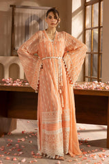 UAE -3 Piece Unstitched Embroidered Chiffon Suit with Embroidered Chiffon Dupatta LE-52016
