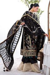 UAE -3 Piece Unstitched Embroidered Chiffon Suit with Embroidered Chiffon Dupatta FE-52167